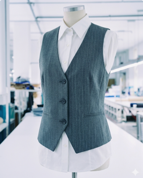 Slim- Fit Stretch wool blend Waistcoat