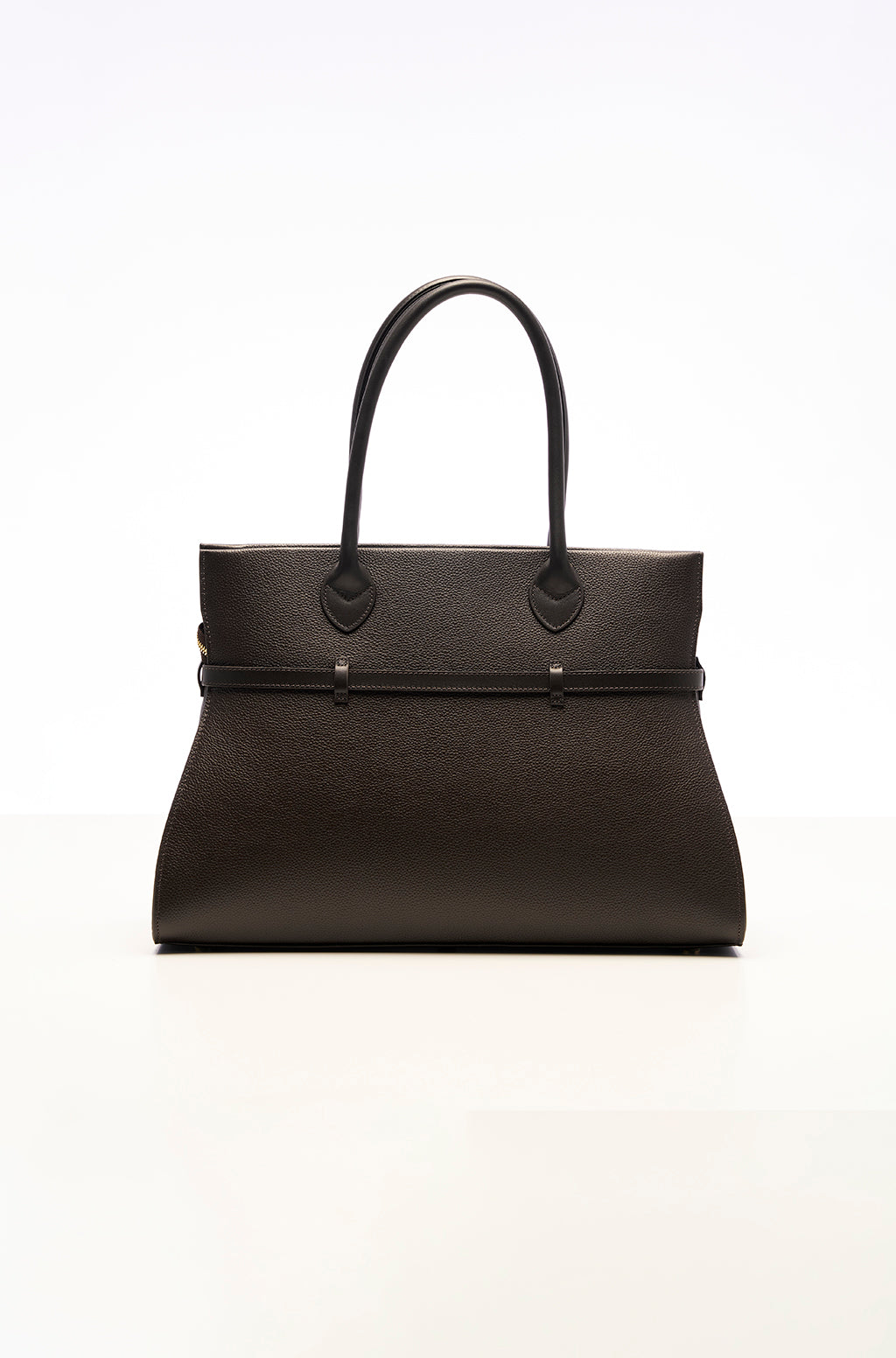 Tote bag in leather with Safty Pin/Belt detail