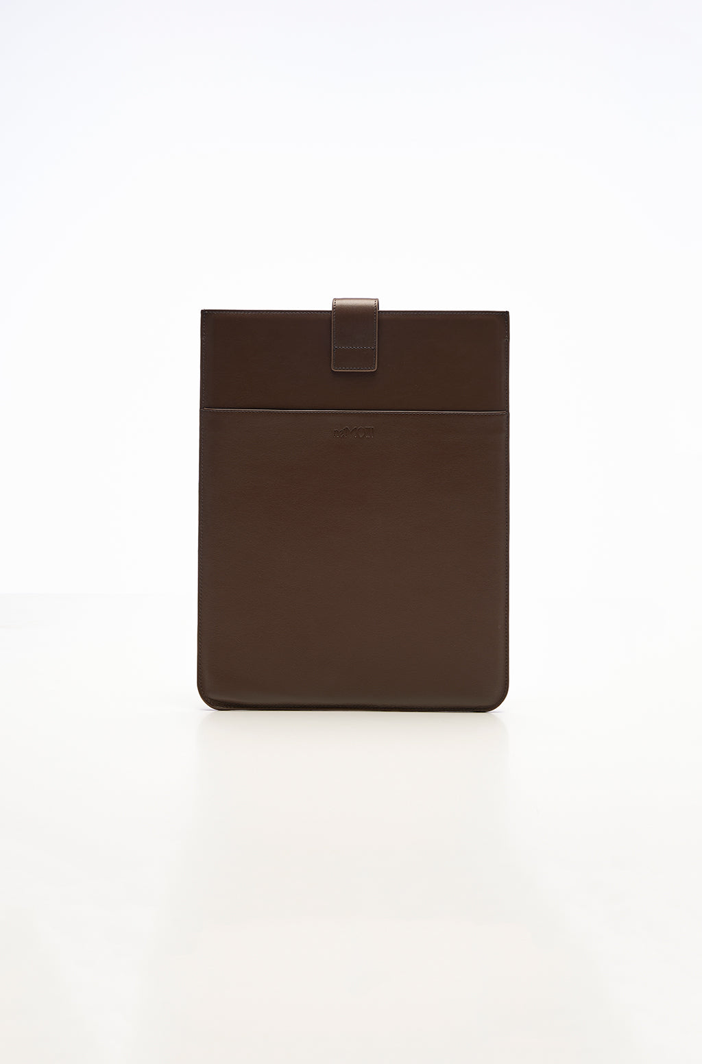 Leather Laptop Sleeve With Metallic Monogram