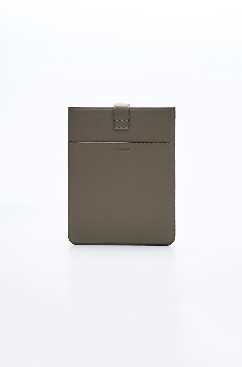 Leather Laptop Sleeve With Metallic Monogram