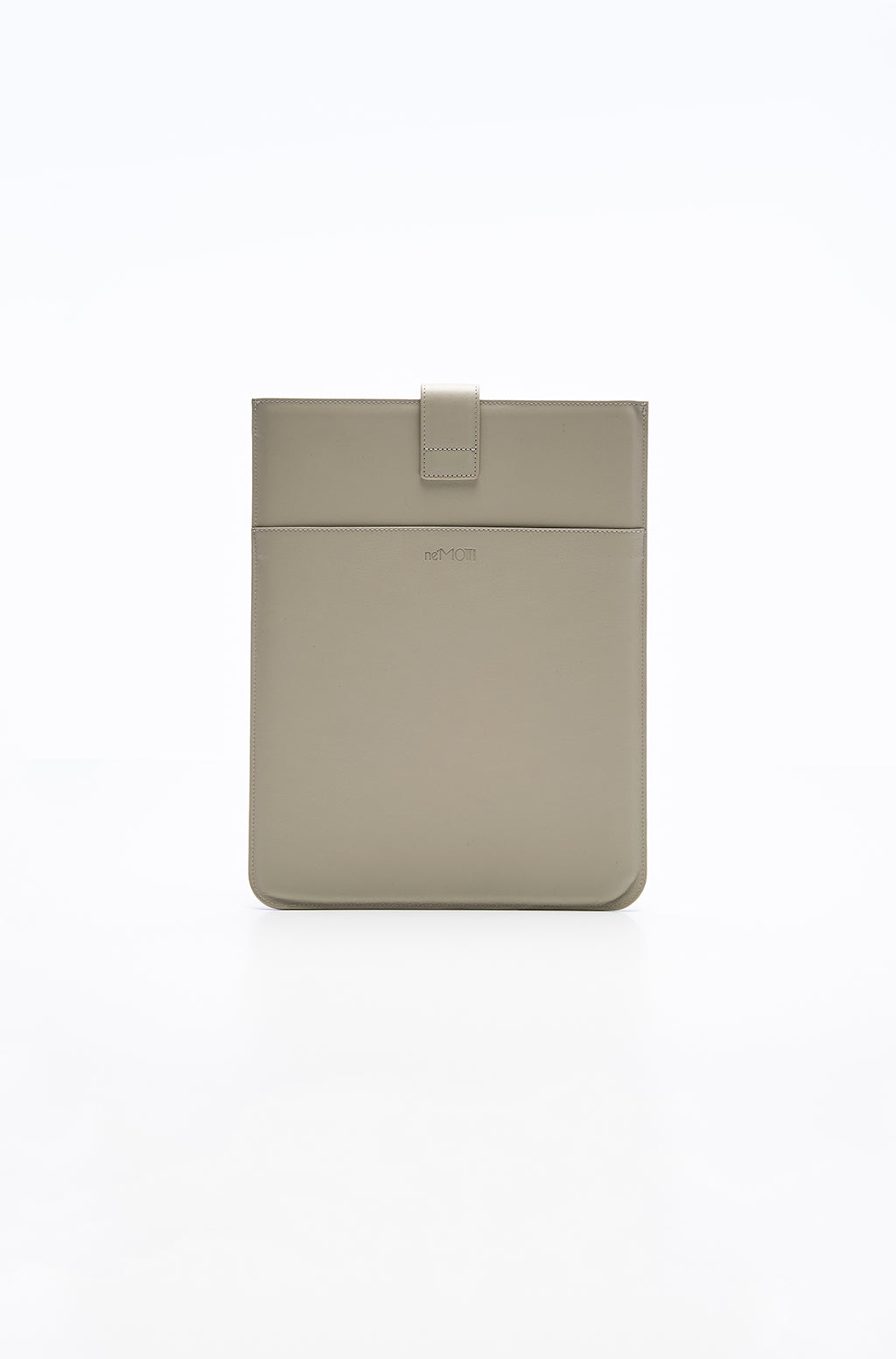 Leather Laptop Sleeve With Metallic Monogram