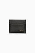 Leather Card Holder With Safty-Pin Detail