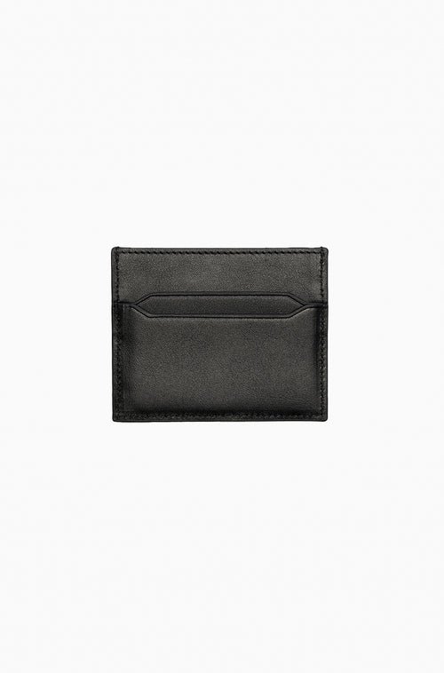 Leather Card Holder With Safty-Pin Detail