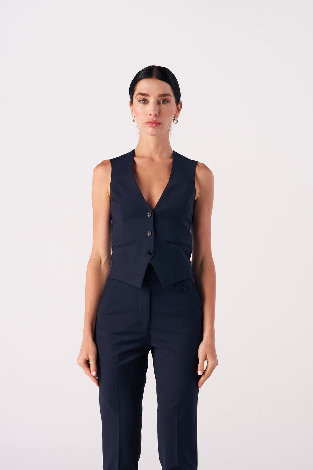 جلیقه کشی پشمی مدل Slim-Fit