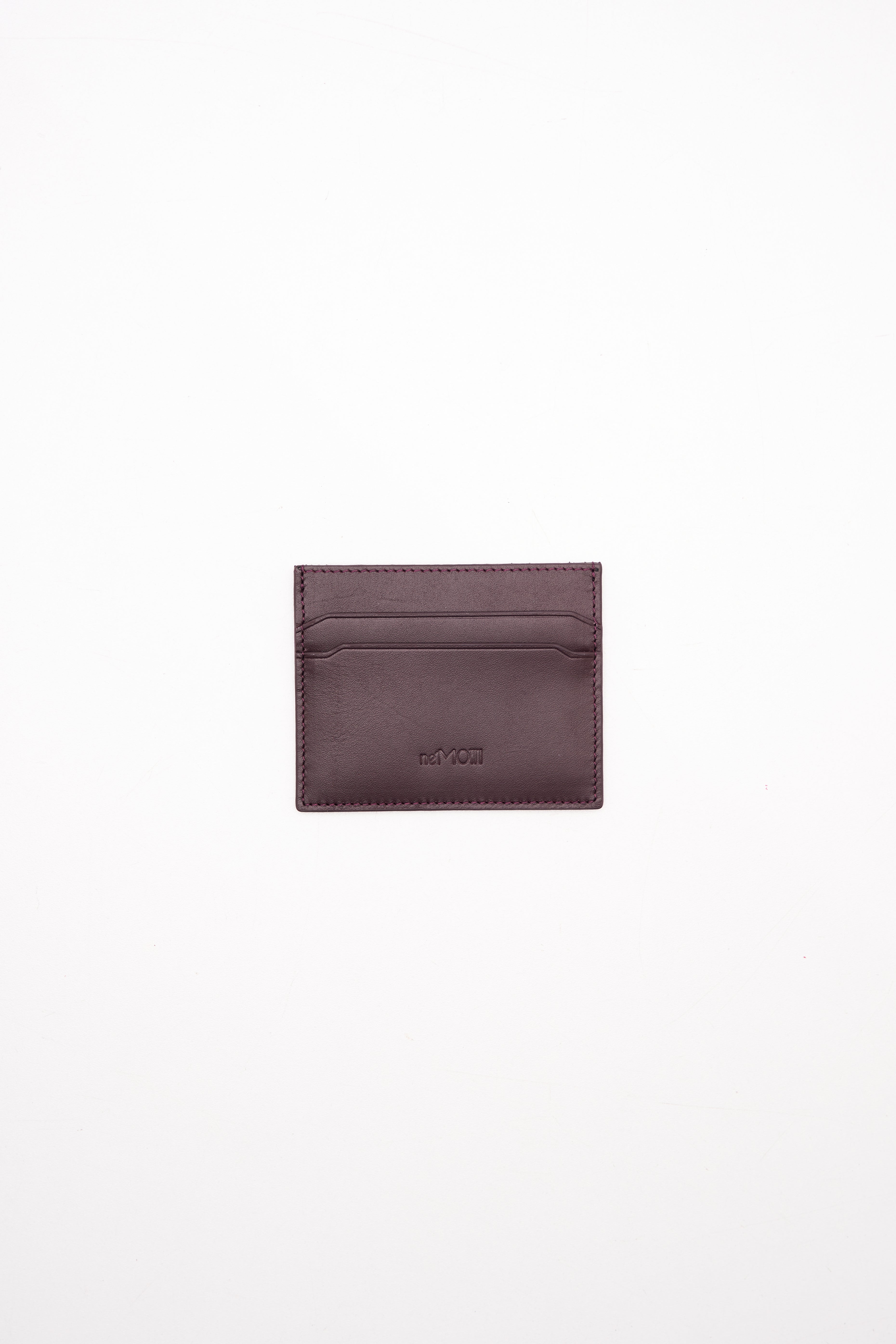 Leather Card Holder With Debossed Logo