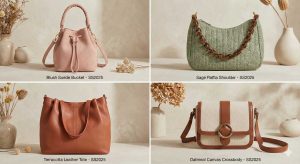 2025 sezonunun pastel ve toprak tonlarında çanta örnekleri