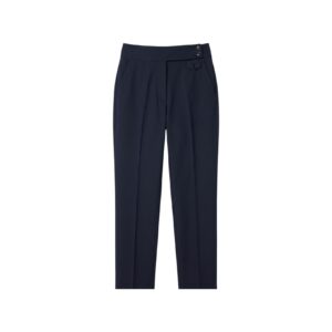 Tailored Straight Stretch wool blend Trousers