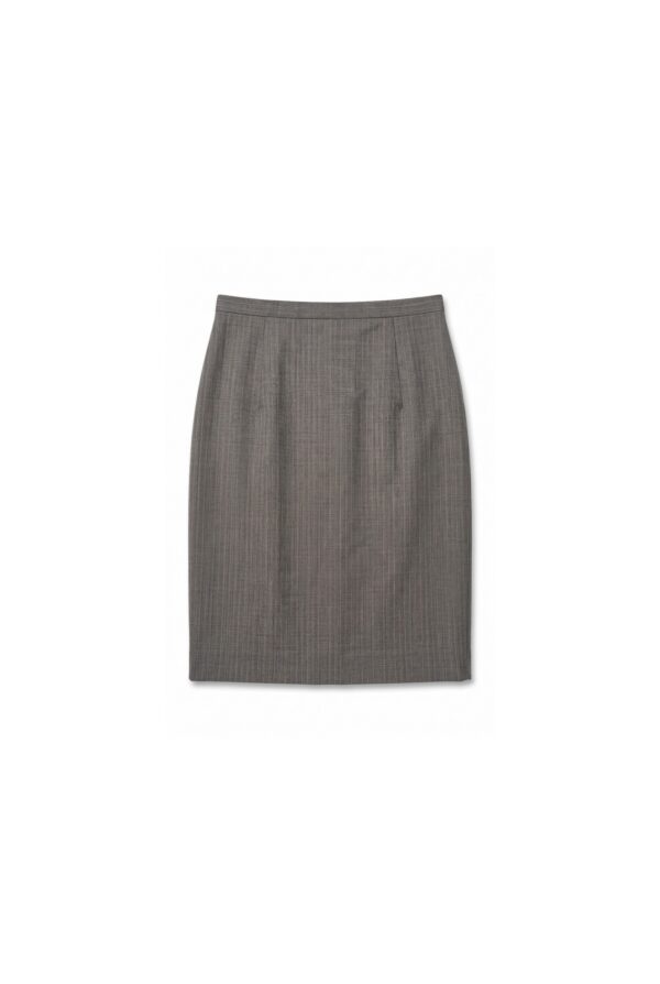Slim-Fit Stretch Wool Blend Mini Pencil Skirt
