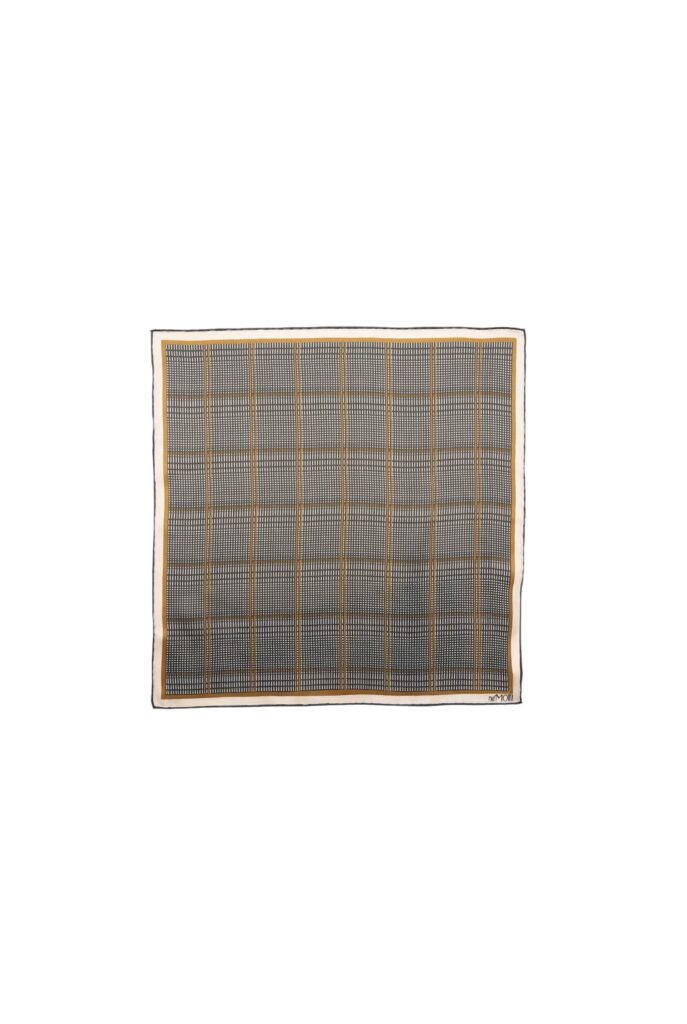 Silk scarf with Check print