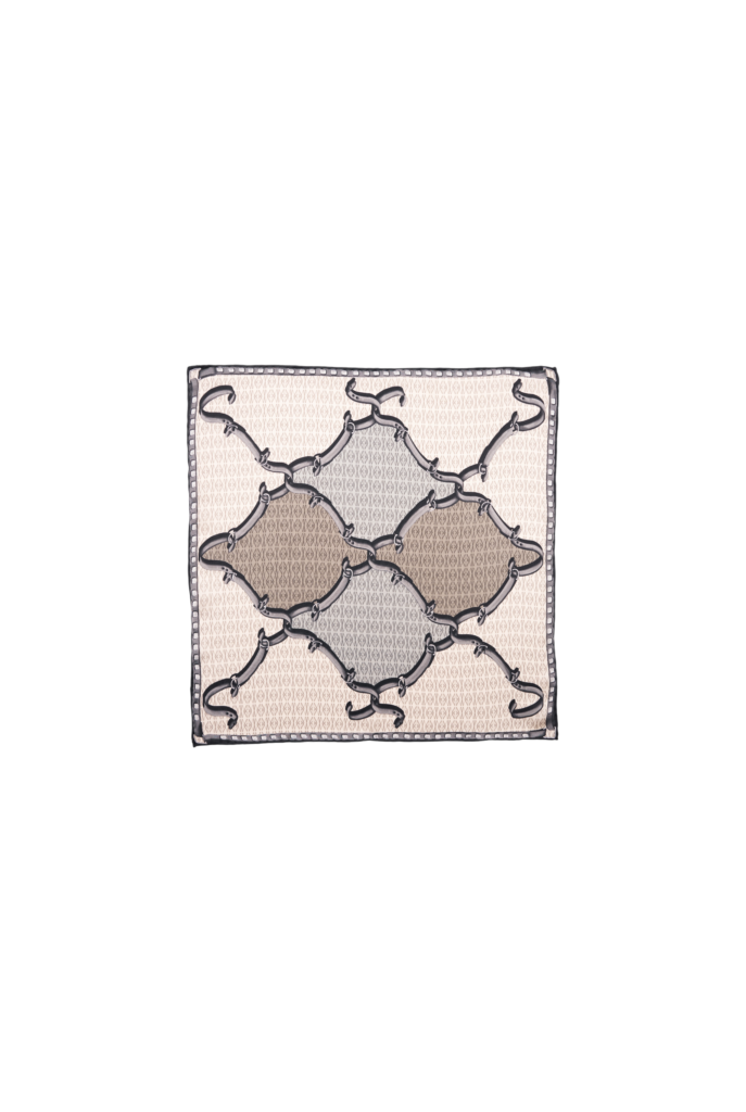 Mini Scarf with Interlocking Strap print
