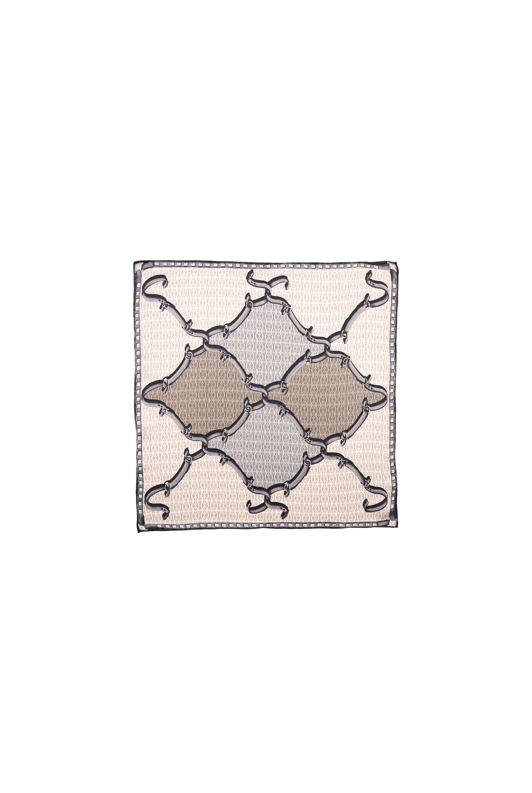 Mini Scarf with Interlocking Strap print