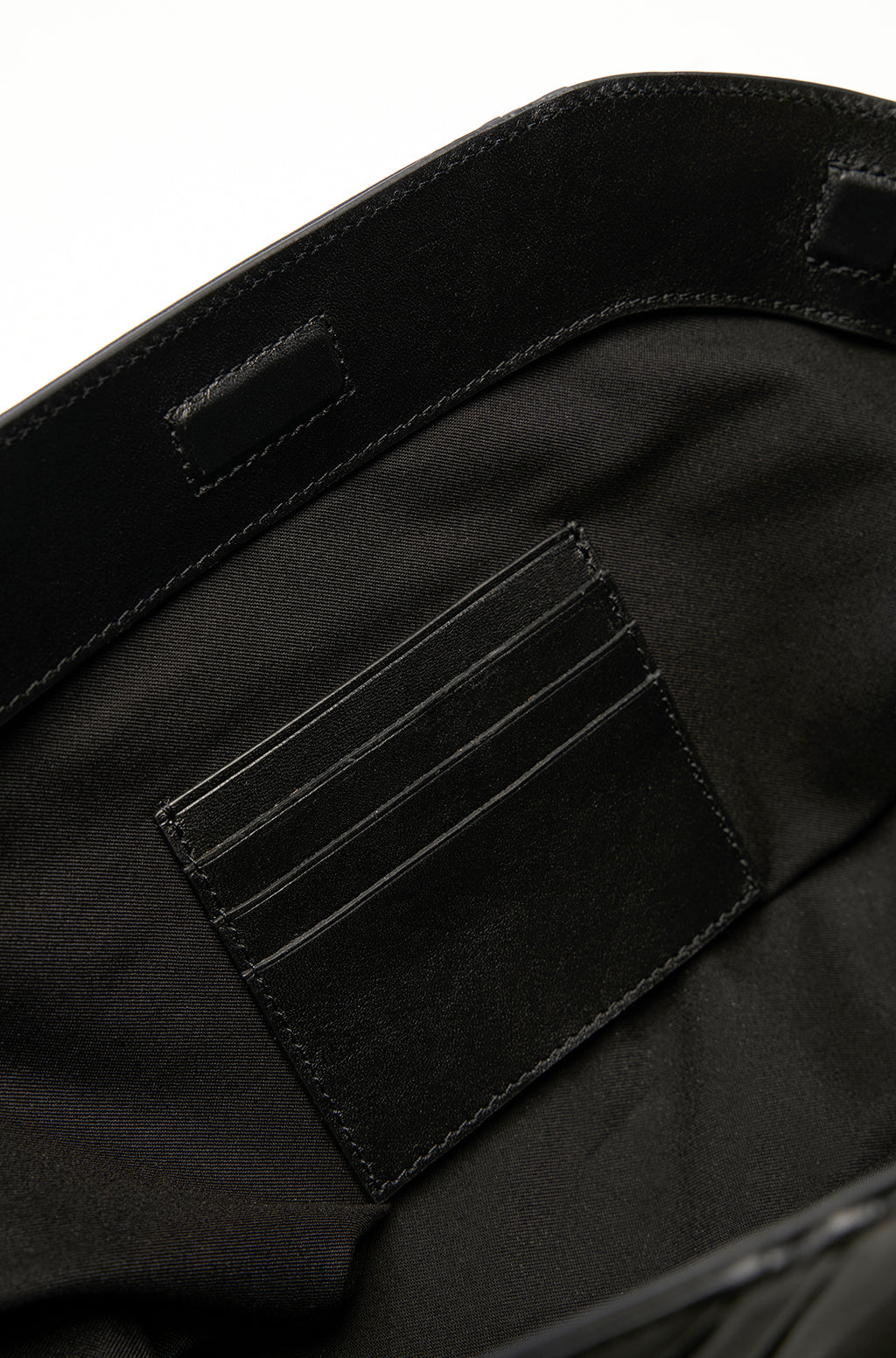 Leather Slouchy Clutch With Metallic Monogram - Image 6