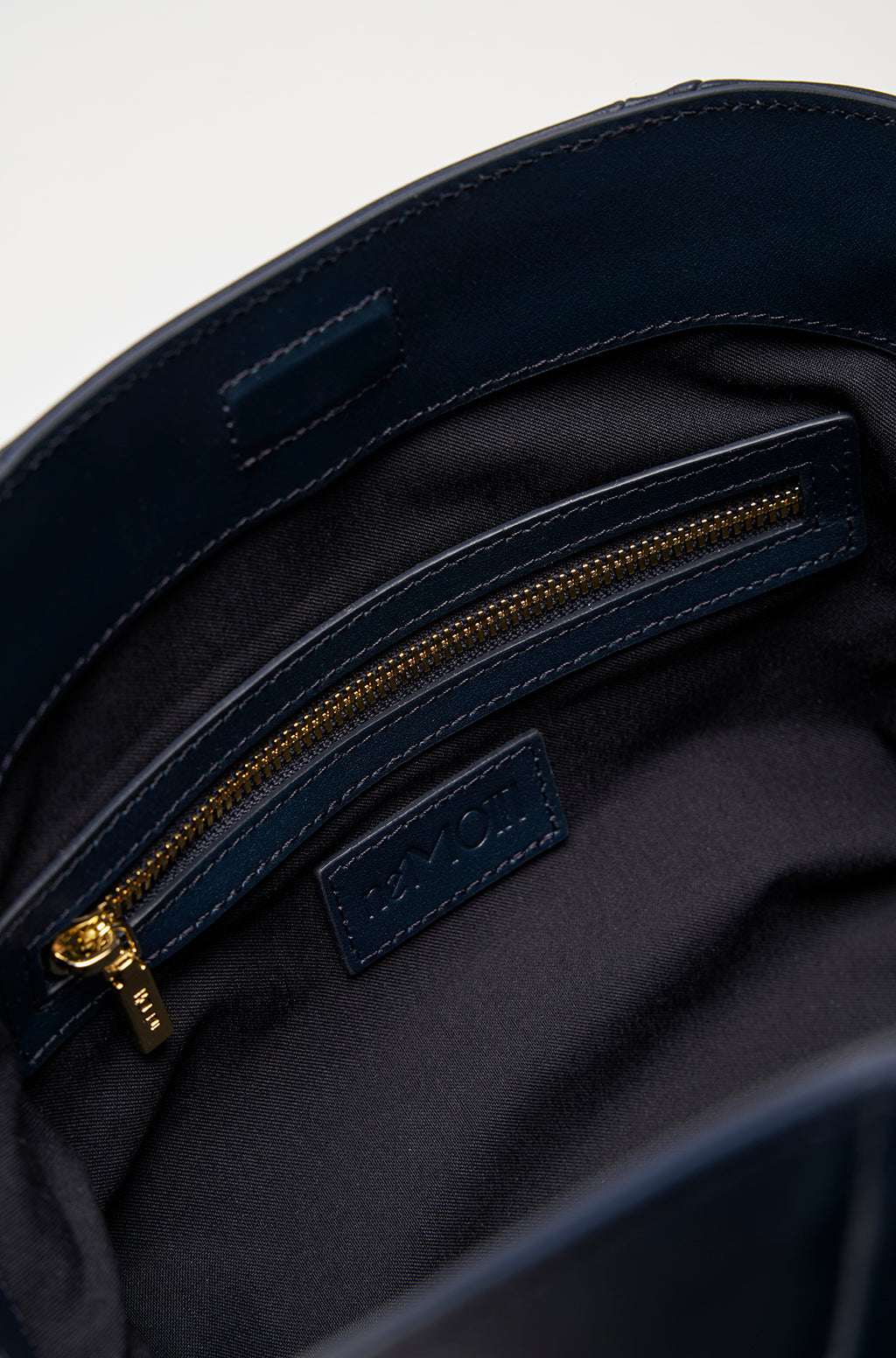 Leather Slouchy Clutch With Metallic Monogram - Image 17