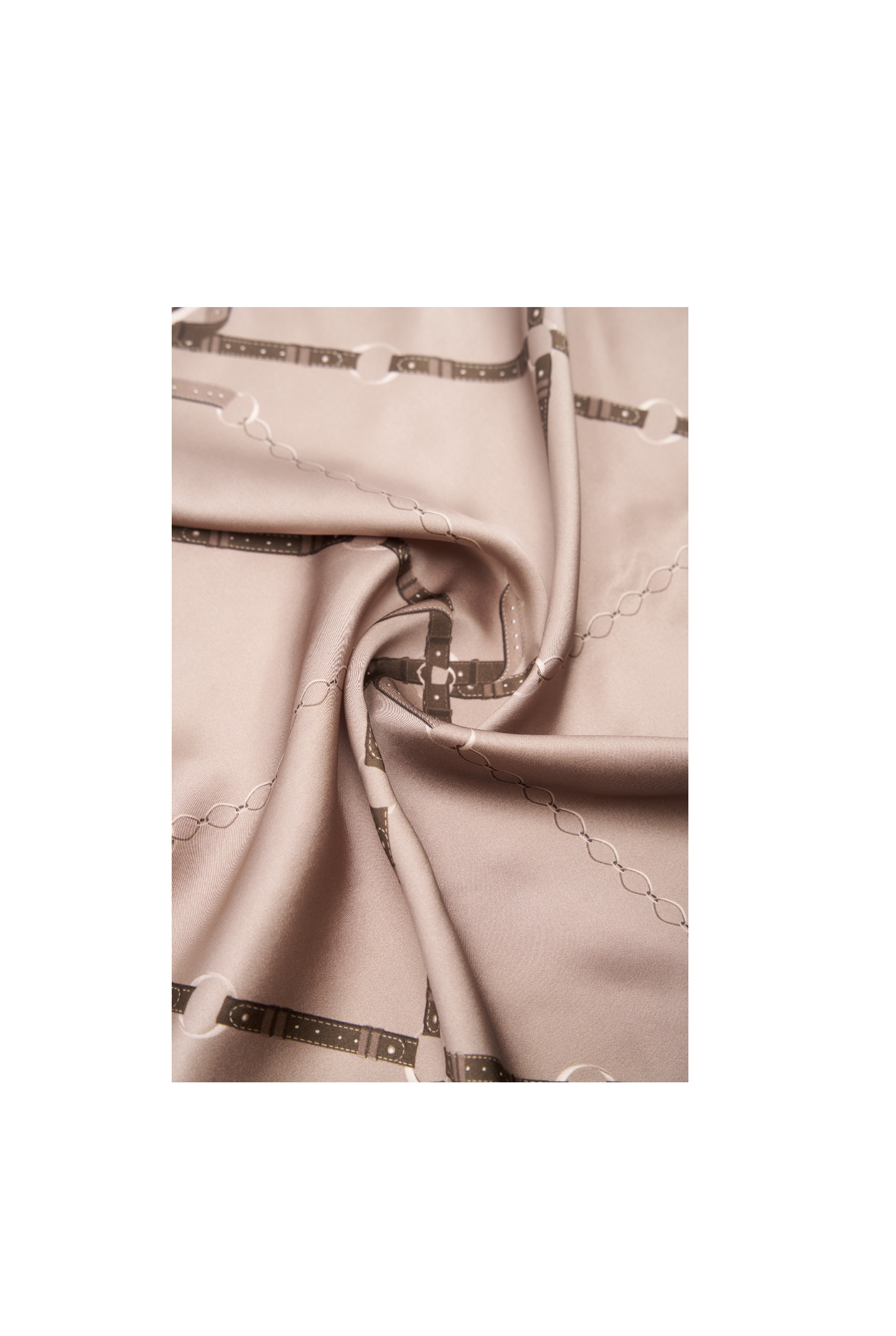 Silk Mini Scarf with Equestrian Link print - Image 19
