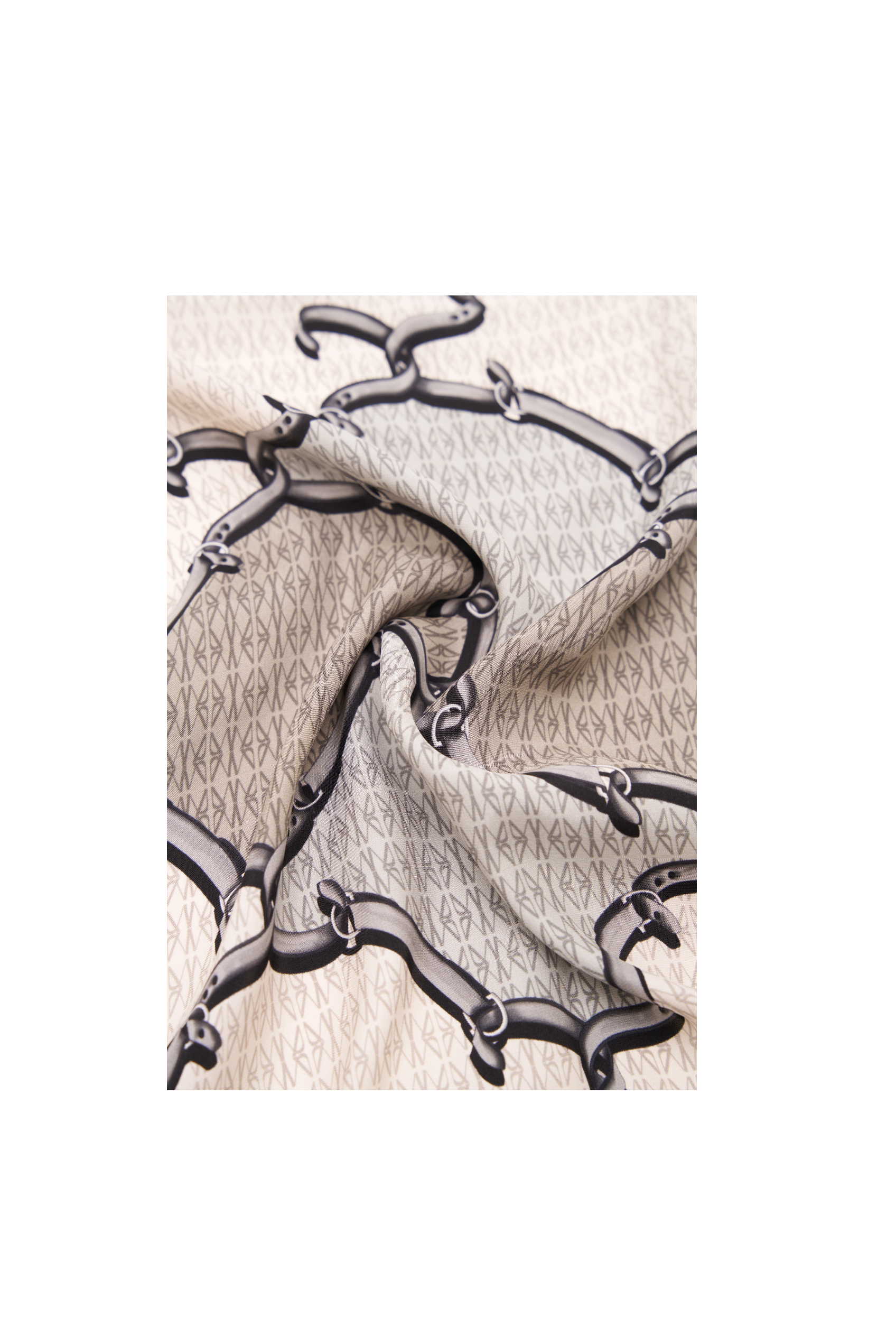 Mini Scarf with Interlocking Strap print - Image 3